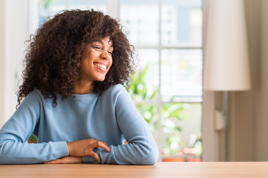 Young woman smiling