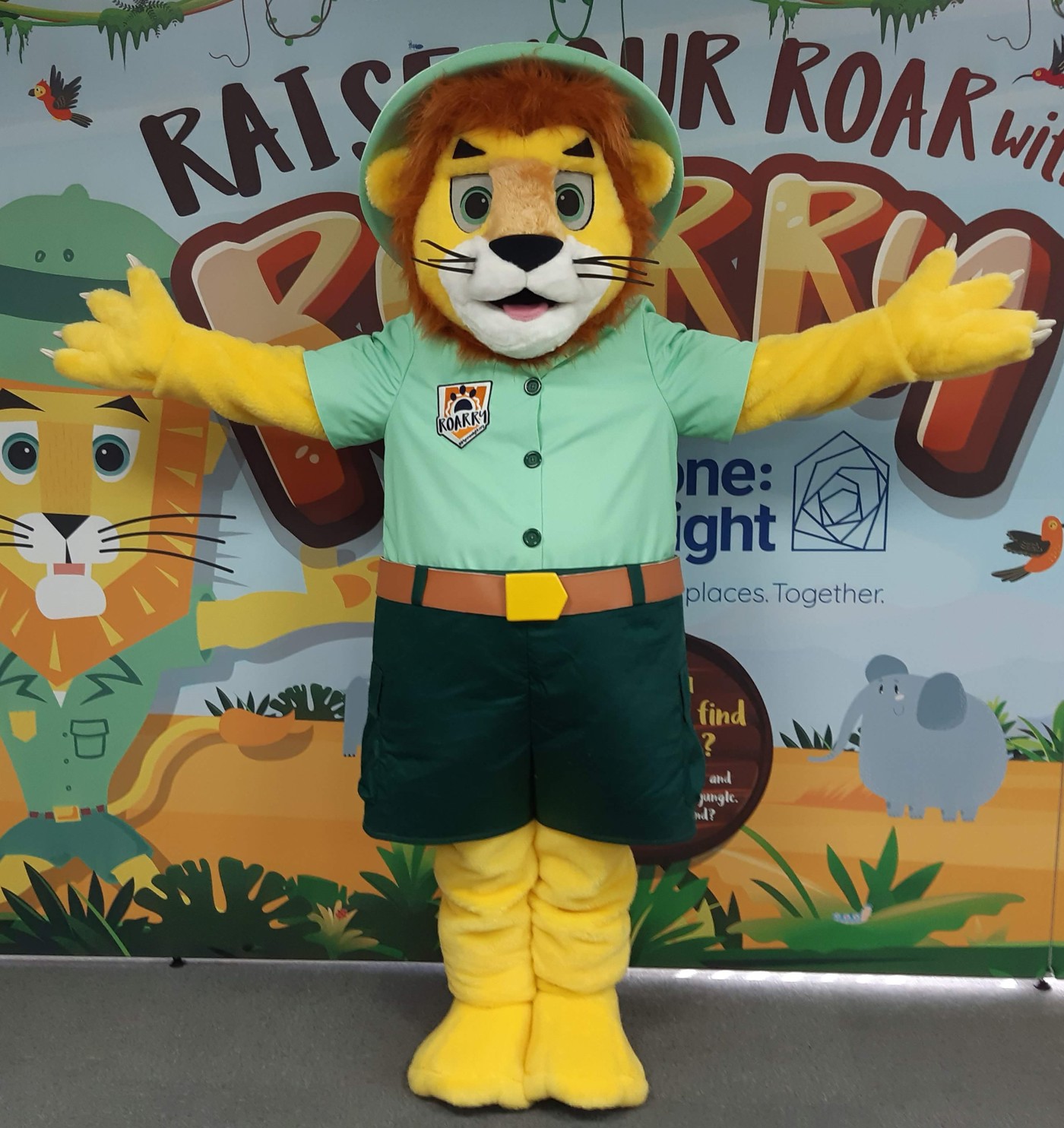 Raise you roar with Roarry the lion.