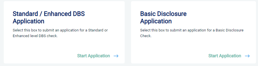 Screenshot of webpage, with the option to select either standard/enhanced or Basic